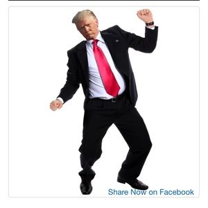 DANCING TRUMP LIFE SIZED CARDBOARD CUTOUT FREE SHIP!